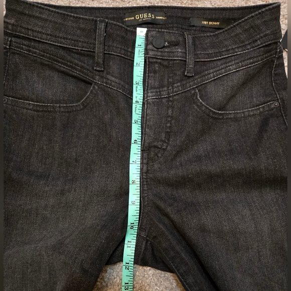 Guess 1981 Chevron Skinny Black Ash Denim 28 - Picture 9 of 9